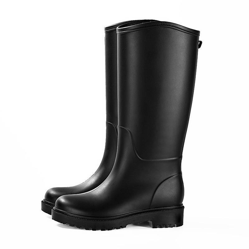 Rainboots Medium | Womens  3/4 Rubber Boots With Zip Rainboots Rainboots Medium